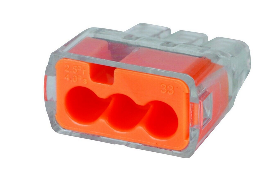 I_30-1033, Ideal, Bolsa de 100 pzas de conector 3 polos in-sure push-in