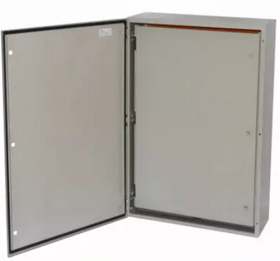 STI3-420, Wertek-Boxes, Gabinete metalico de 400x300x200mm, ip65, c/puerta interior.