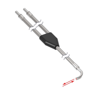 BA23S, Banner, 17210 fibra optica bifurcada de vidrio c/chaqueta acero inox. sensado:difuso. long:0.914m a 90°