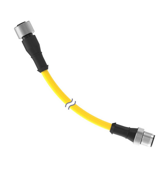 DEE2R-810D, Banner, 28669 cordset a-code m12 to a-code m12 double ended, 8-pin straight female, 8-pin straight male con
