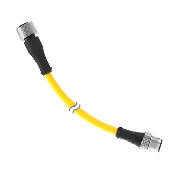 DEE2R-818D, Banner, 27819 cordset a-code m12 to a-code m12 double ended, 8-pin straight female, 8-pin straight male con