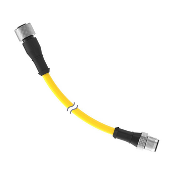 DEE2R-830D, Banner, 82830 cordset a-code m12 to a-code m12 double ended, 8-pin straight female, 8-pin straight male con