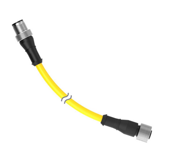 DEE2R-58D, Banner, 94307 cable con doble conector m12, 5 pines de 2.44m