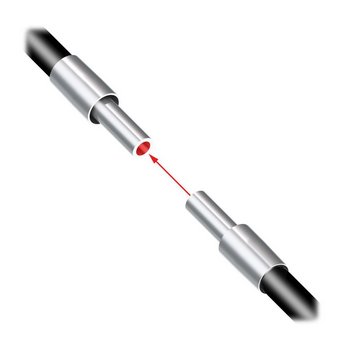 IF23P, Banner, 17316 cable para sensor de fibra optica, tipo ferruled,0.914 metros,105°maximo