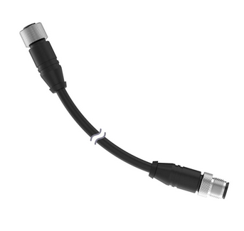 IVURDM-QD-803, Banner, 28673 cordset a-code m12 to a-code m12 double ended, 8-pin straight female, 8-pin straight male con