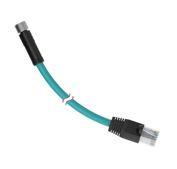 IVUC-E-415, Banner, 13893 adaptador ethernet. conector primario: pico m8-4 pines. conector secundario: rj45. longitud:5m