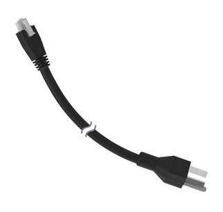 LQMAC-310B, Banner, 88122- cable moldeable para ac doble plug. macho de 3pines hembra de 3pines 3.10m pvc