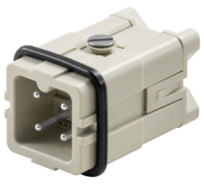 W_1498100000, Weidmuller, Conector macho 3polos + tierra hdc ha 3 ms