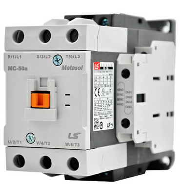 MC-50a/AC240/LUG/2a2b, LS Electric, Mc-50a contactor metasol 3p 50a 2a2b 240vac/60hz lug