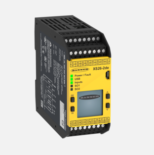 XS26-2DE, Banner, 85064 controlador de seguridad expandible c/display. entradas:26. salida:2 pnp. 24vdc.