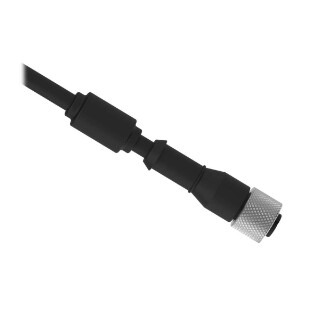 MQDC2S-1275, Banner, 11424 cordset a-code m12 single ended, 12-pin straight female connector with shield, 23 m (75.44 ft