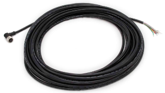 MQDC2S-850RA, Banner, 81690 cordset a-code m12 single ended, 8-pin right-angle female connector with shield, 16 m (52.48
