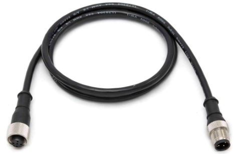 MQDEC-420SS, Banner, 47634 cordset a-code m12 to a-code m12 double ended, 5-pin straight female, 4-pin straight male con