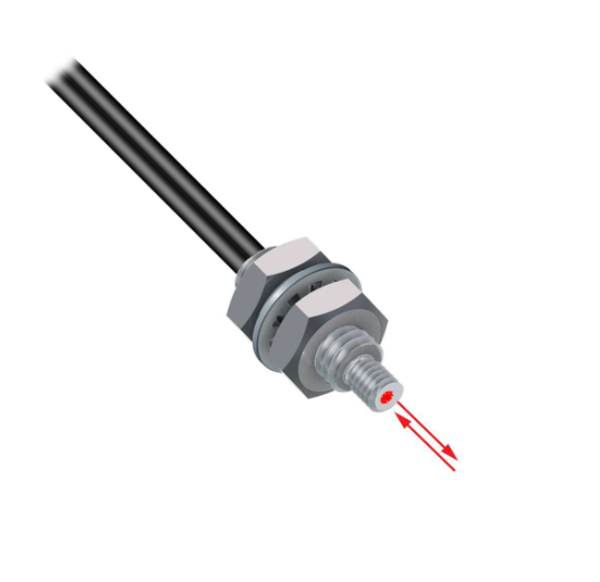 PBCT26UM4M2.5, Banner, 56125 fibra optica plastica difusa reflectiva 2m coaxial 0.5 mm & 9 x 0.25 mm