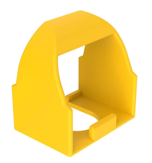 OTC-1-YW, Banner, 30978 cubierta p/boton opto-touch. material: polipropileno. color: amarillo.