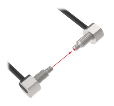 PIAT46UHFMTA, Banner, 73279 fibra optica pllastica, opuesta, longitud: 2m, cabezal en angulo, free cut.