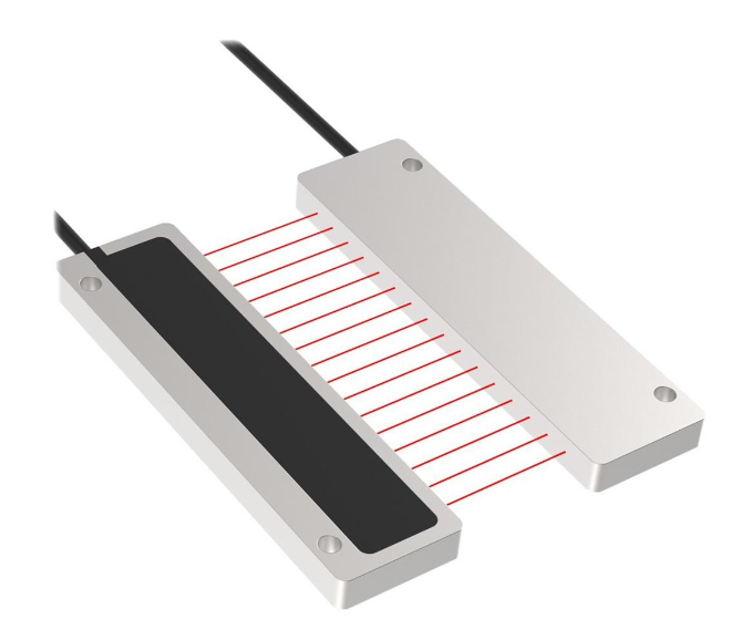 PIRS1X166UMPM2.4, Banner, 70754 fibra optica rectangular modo opuesto. 16x0.25mm.long: 2 metros