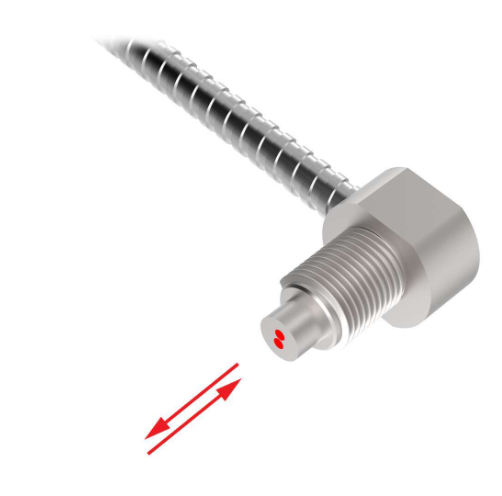 PBAT43TSL5TA-VL, Banner, 93946 fibra plastica difusa. diametro:1mm. largo:1m. c/codo 90° m6.