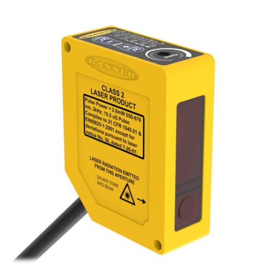 Q60VR3LAF2000Q1, Banner, 71745 sensor laser ajustable rango: 200-2000mm input: 12-250vdc