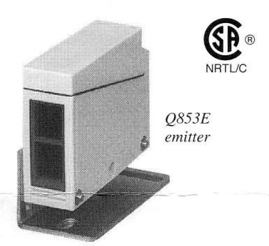 Q853E, Banner, 31648 sensor fotoeléctrico emisor, rango de 23m,12-240 vcd /24-240 vca, sin salidas