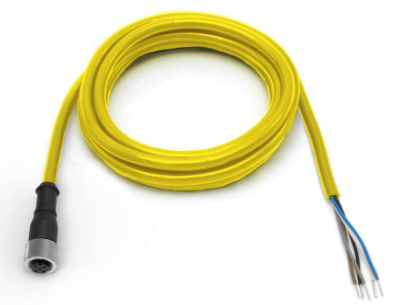 QDE-515D, Banner, 70880 cable con conector recto 5 pines 15 ft