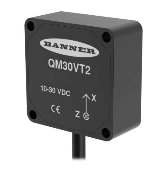 QM30VT2, Banner, 806276 sensor de vibracion y temperatura esclavo modbus vía rs-485. c/cable 2.09m de long, qd.