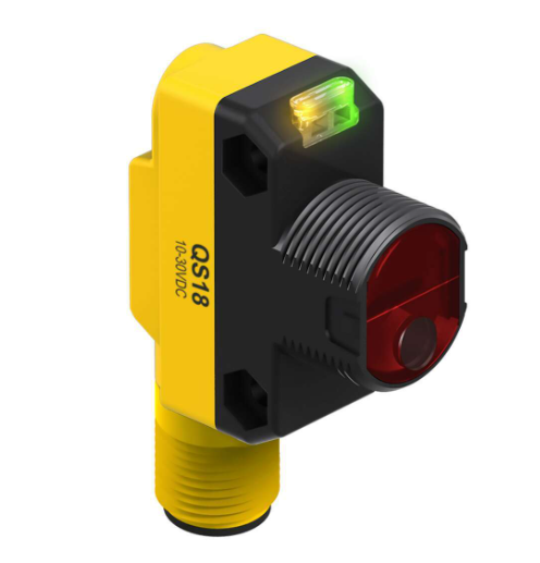QS18VP6LDQ8, Banner, 73045 qs18 series. sensor laser clase 1 difuso rango: 300mm 10-30vdc salida: pnp. qd-4pin.