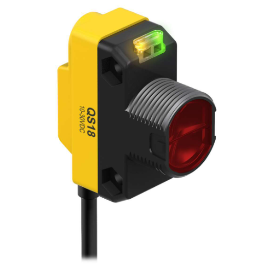 QS18VP6FF100Q5, Banner, 71884 world-beam qs18 series: fixed-field, range: 100 mm cutoff, output: complementary solid-state