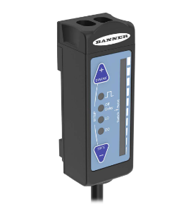 R55F, Banner, 66379 r55 color mark: glass fiber w/ infrared led, range: depends on fiber, input: 10-30 v dc, outp