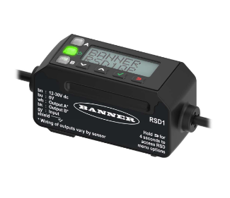 RSD1QP, Banner, 804095 rsd series display remoto. soporta un sensor. salida:según sensor. c/pigtail 15cm 5pin-qd