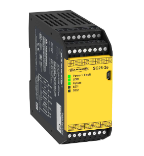 SC26-2E, Banner, 85067 sc26-2e safety controller: non expandable, 26 input, 2 pairs of pnp safety outputs (0.5 a eac