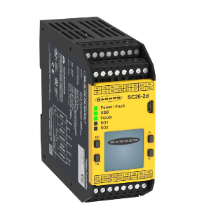 SC26-2D, Banner, 85066 sc26-2d safety controller: non expandable, 26 input, 2 pairs of pnp safety outputs (0.5 a eac