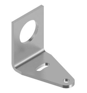 SMB18A, Banner, 33200 bracket 18mm montaje en angulo recto, acero inoxidable cal 11