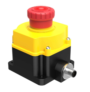 SSA-EB1PL2-12ED1Q8, Banner, 18694 ssa-eb1 flush-mount emergency stop push button, illuminated (push on) 40 mm actuator, ip65, c