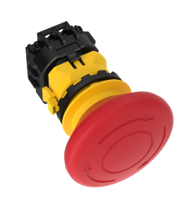 SSA-EB2P-22, Banner, 31946 ssa-eb2 panel-mount emergency stop push button, 60 mm actuator, contacts: 2nc/2no, screw term
