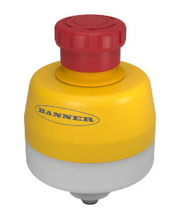 SSA-EB1PLXR-02ECQ5B, Banner, 26263 ssa-eb1 30 mm mount emergency stop push button, red-flash illuminated base, 40 mm actuator, i