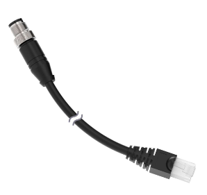 STP-M12-830, Banner, 800009 cordset a-code m12 to rj45 double ended, 8-pin straight male, 8-pin straight male connectors