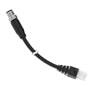 STP-M12-806, Banner, 800007 cordset a-code m12 to rj45 double ended, 8-pin straight male, 8-pin straight male connectors