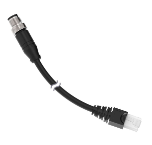 STP-M12-815, Banner, 800008 cordset a-code m12 to rj45 double ended, 8-pin straight male, 8-pin straight male connectors