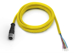 SXA-825D, Banner, 806307 m12 qd cable, 8-pin m12 female connector, 8 m (25 ft) in length, non-shielded