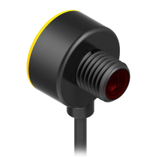 T8AP6D100Q, Banner, 68689 sensor t8 difuso, rango 100 mm, alimentacion 10-30 v de dc, salida pnp, 6 pines qd.