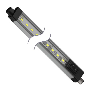 WLS28-2CW145XPBQ, Banner, 87802 lampara wls28 , 145 mm, voltaje: 12-30 v cc, ip50, color blanco qd integral m12 de 4 pines