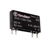 34.81.7.024.7048, Finder, Rrele, edo. sol. p/ent. en 24vdc y sal de 2.0 a, 48vdc.