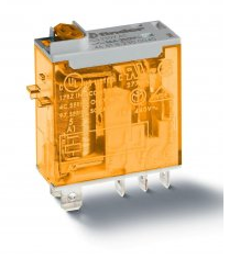 46.61.8.230.0040, Finder, Relevador de un polo dos tiros, 16a, 250v, c/bob. en 230v,
