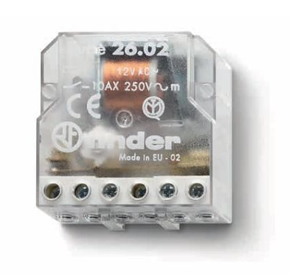 26.02.8.110.0000, Finder, Rele de impulsos 110vac,  10 a