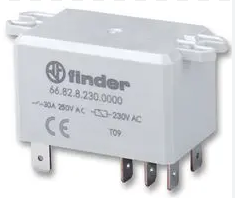 6682.8.230.0000, Finder, Relevador de potenca dp,dt, 30a, 250v., bob. en 230v.