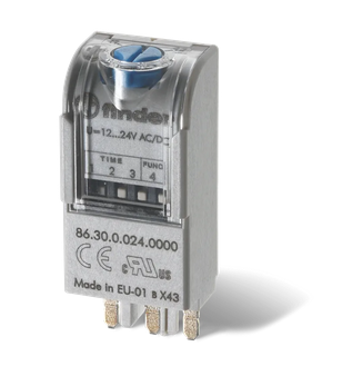 86.30.8.120.0000, Finder, Modulo temporizador para relevador de 120 vca