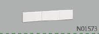 N01573, Wertek-Busbar, Tapa para soporte de 3 barras rectangulares n01495 y n01496
