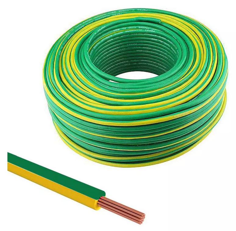 CON_THW-16-AV, Cable Condelmex, Cable flexible condelmex thw-ls 16 awg 600v. color azul verde franja amarilla