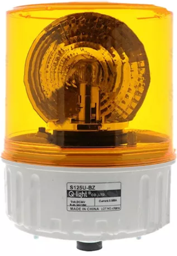 S125U-BZ-12/24-A, Q-Light, 63448, torreta giratoria ambar pra 12-24vdc, c/ sonido